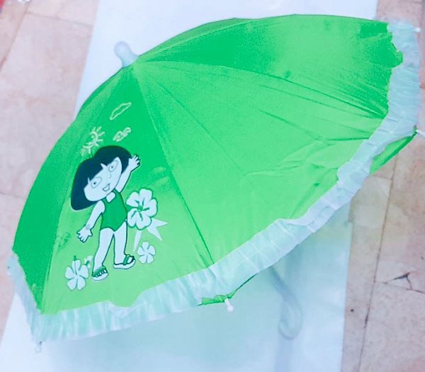 Green Umbrella For Children